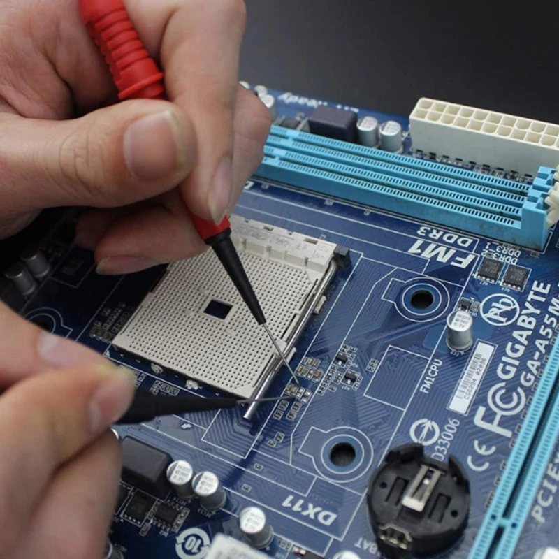 Kits prueba sonda trasera 2 uds, pines sonda trasera para pruebas diagnóstico eléctrico circuito automóvil