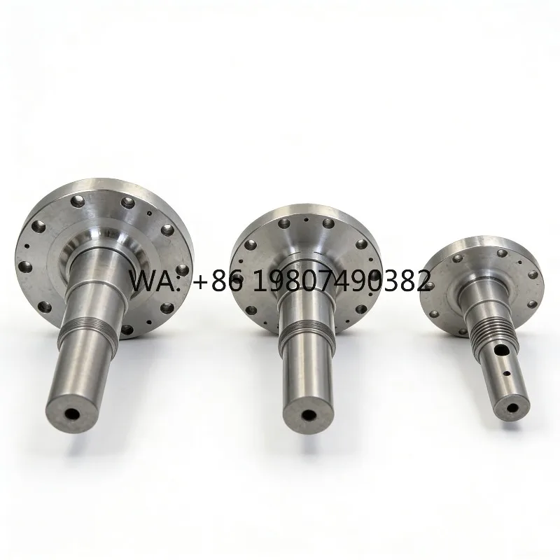 

High Precision Custom CNC Machined Flanged Steel Drive Shaft Industrial Mechanical Transmission Component