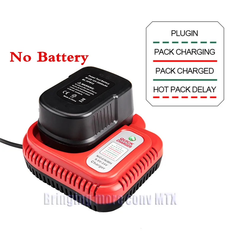 9.6V 12V-18V Ni-cd&Ni-Mh Battery Charger Suitable for Black&Decker 12V battery A12, A12-XJ, A12EX, A1712, FS120B, FSB12, HPB12