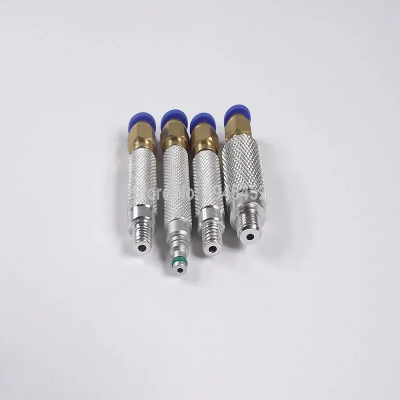 Common Rail injector Return pipe Joints,4 pcs Oil Return Connectors, Test injector Essential quick return oil Connector