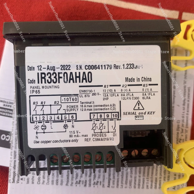 IR33F0AHA0 Temperature Controller 115V Refrigeration Thermostat IR33FOAHAO HVAC Control