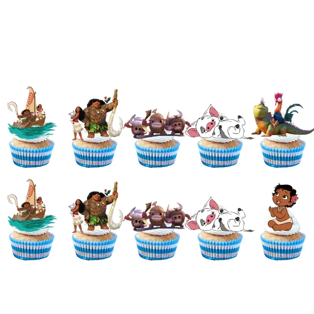 

Disney Moana2 Cake Topper Birthday Party Supplies Party Disposable Tableware Children's Birthday Cake Topper Decorate