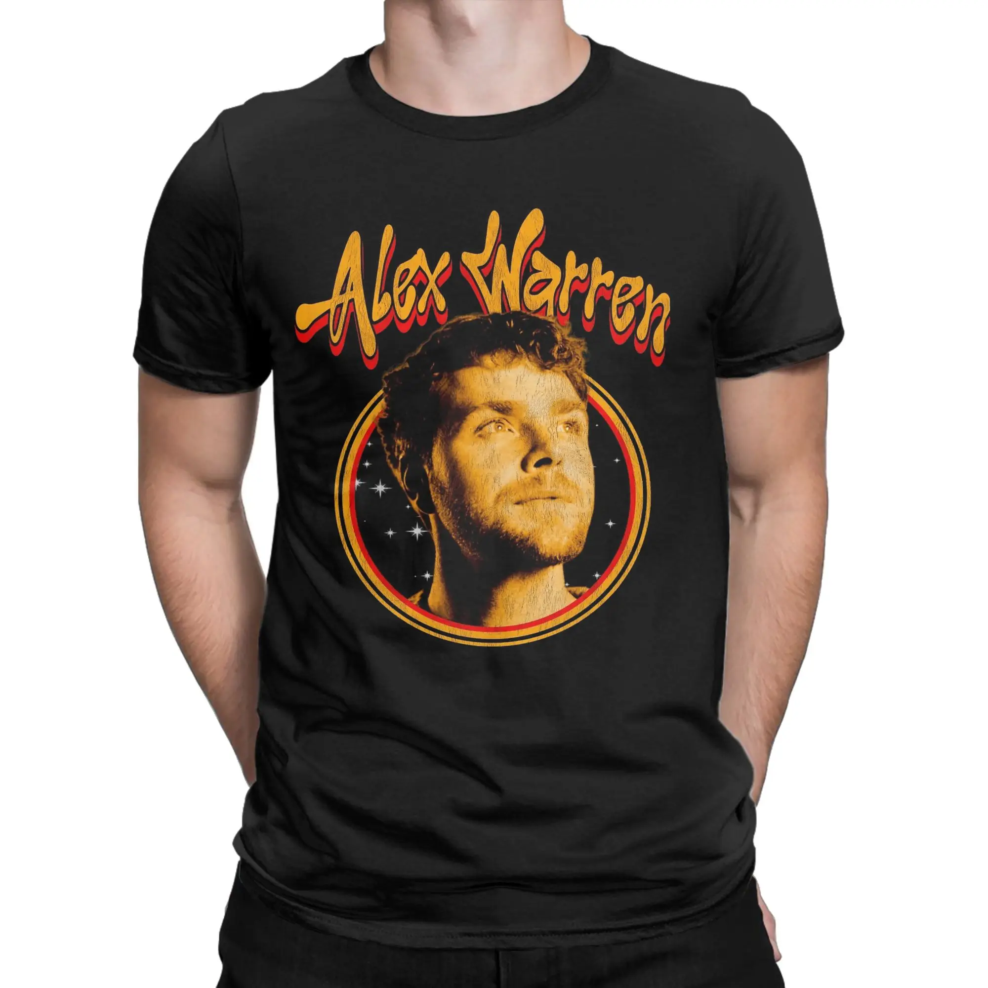 Men T-Shirts Singer Alex Warren Awesome 100% Cotton Tee Shirt Short Sleeve  T Shirt Round Neck Clothes Original