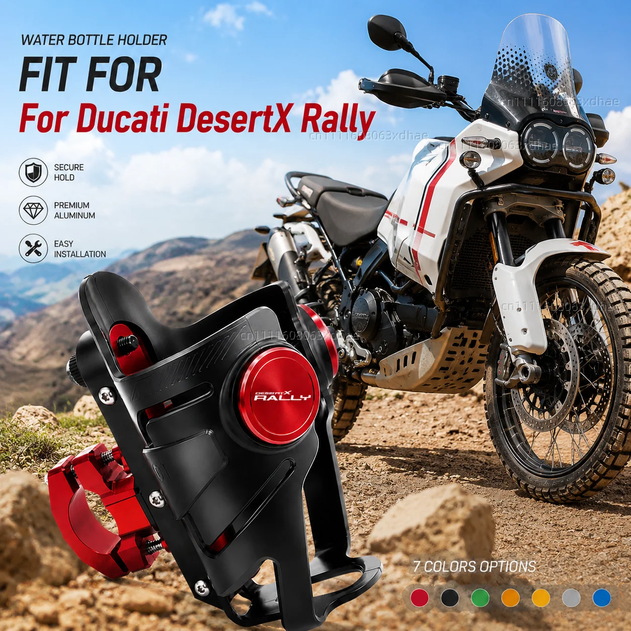

Motorcycle Water Bottle Holder For Ducati DesertX DESERTX Desert X Coffee Beverage Tea Cup Support Modification Accessories