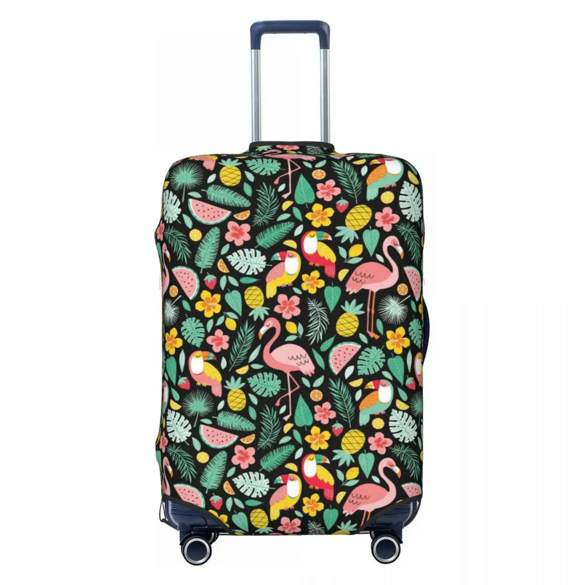 

Пользовательские летние фламинго тропические лветы чехол для чемодана пыленепроницаемые защитные чехлы для багажа 18-32 дюймов
