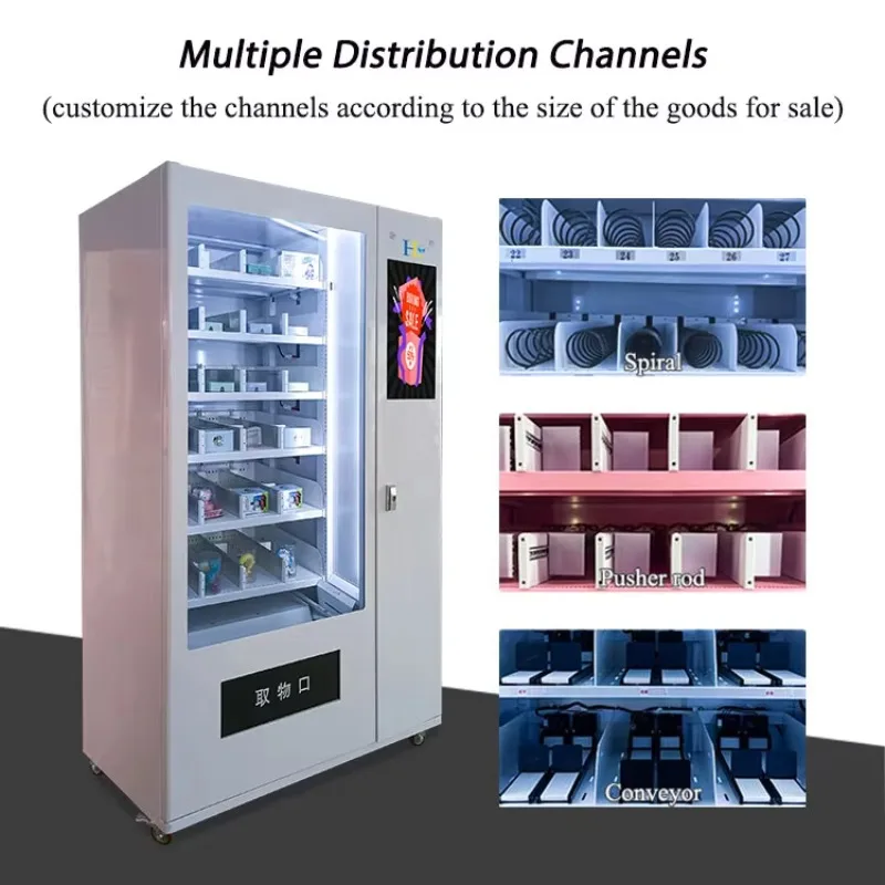 FOODLINE Customized Remote Monitoring Beverage Vending Machine Smart Pusher-type Vending Machine for Drinks and Snacks