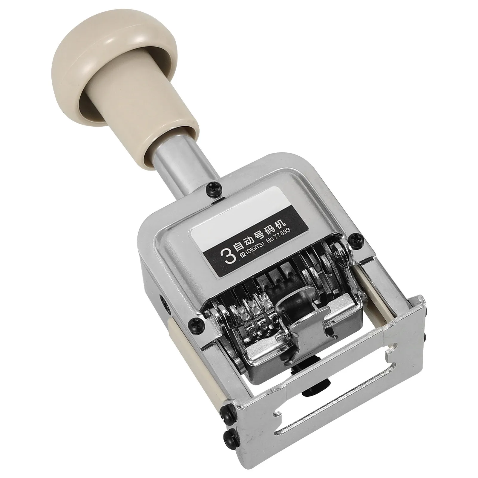 

Automatic Number Stamp Portable Self Inking Metal Stamper for Office Numbering Fast Tool Number Stamp