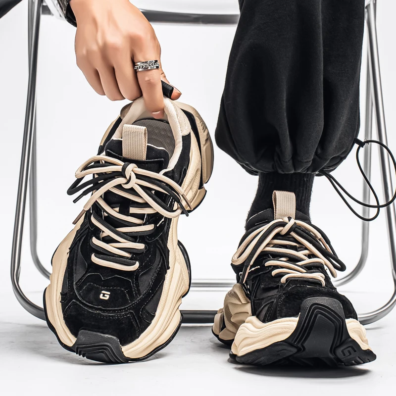 

Small Niche Design, High-quality Trendy Sports Style School Sports Shoes for Teenagers Daily Thick Soled Height Increasing Shoes