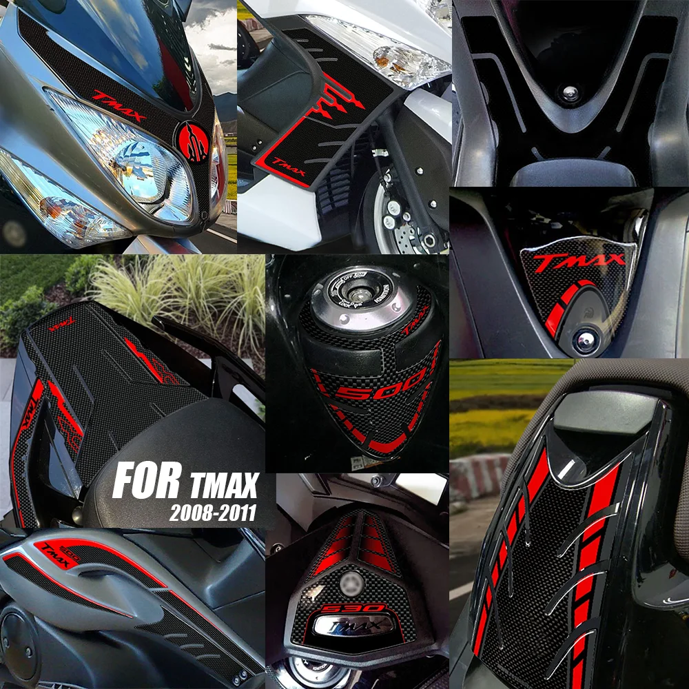

FOR tmax 2008-2011 Motorcycle Accessories Waterproof Protective Sticker 3D Epoxy Resin Protective Sticker