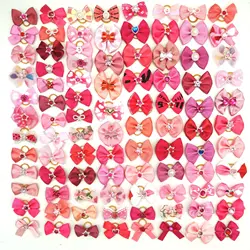 10/20pcs Pet Dog Hair Accessories Dog Bows with Pearl Diamond Dog Bowknot Pet Grooming Hair Bows for Small Dogs Accessoreis