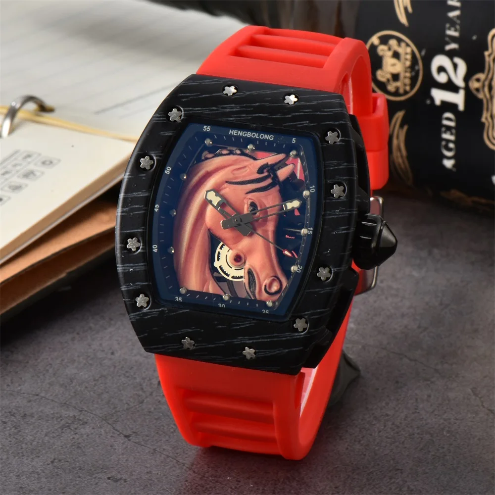 New Fashion Double sided Hollow New Manufacturer Wholesale Wine Bucket Fashion quartz Watch Male