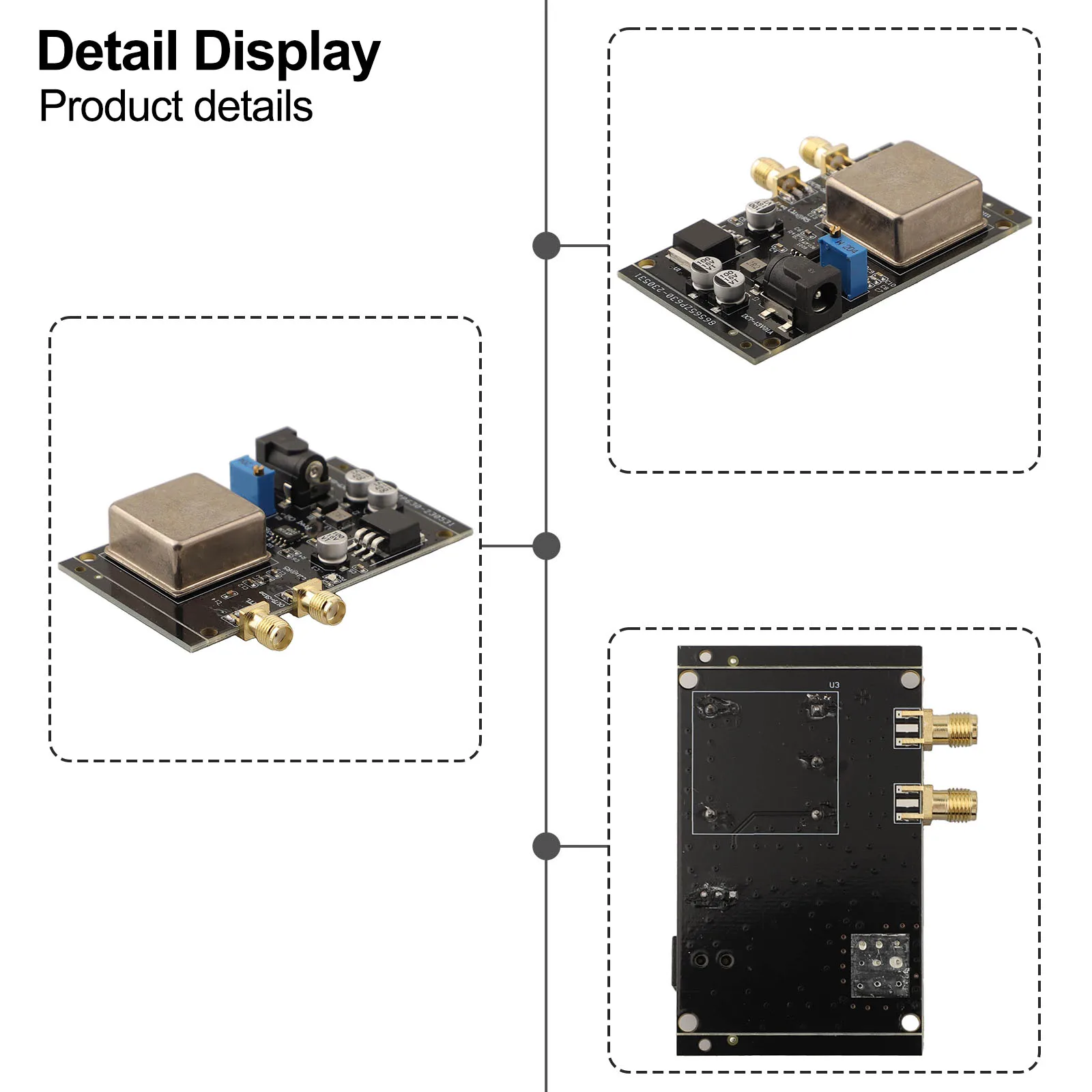 OCXO 10MHz For Frequency Standard Reference With For SMA Female Interface For Ultra Low Phase Noise For Audio Decoder Shortwave