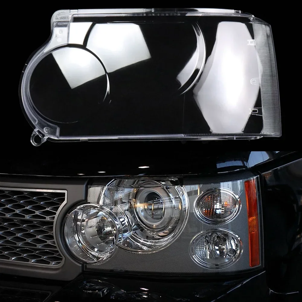 

For Land Rover Range Rover Car Headlight Shell Lampshade Transparent Lampcover Headlight Glass Headlamp Lens Cover 2005-2009