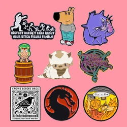 Cartoon Anime Cats Enamel Pin Cute Animals Dogs Brooch Lapel Pins Badge on Backpack Clothing Accessories Fashion Jewelry Gifts