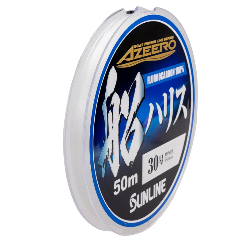 SUNLINE 2023 NEW AZEERO Special Boat Fishing Line original Japan 100% FLUOROCARBON FIBER Fishing LINE #1.5-#30