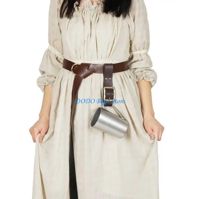 القرون الوسطى الدب القدح حزام الجلود Tankard حامل حزام عصر النهضة تأثيري الدعامة