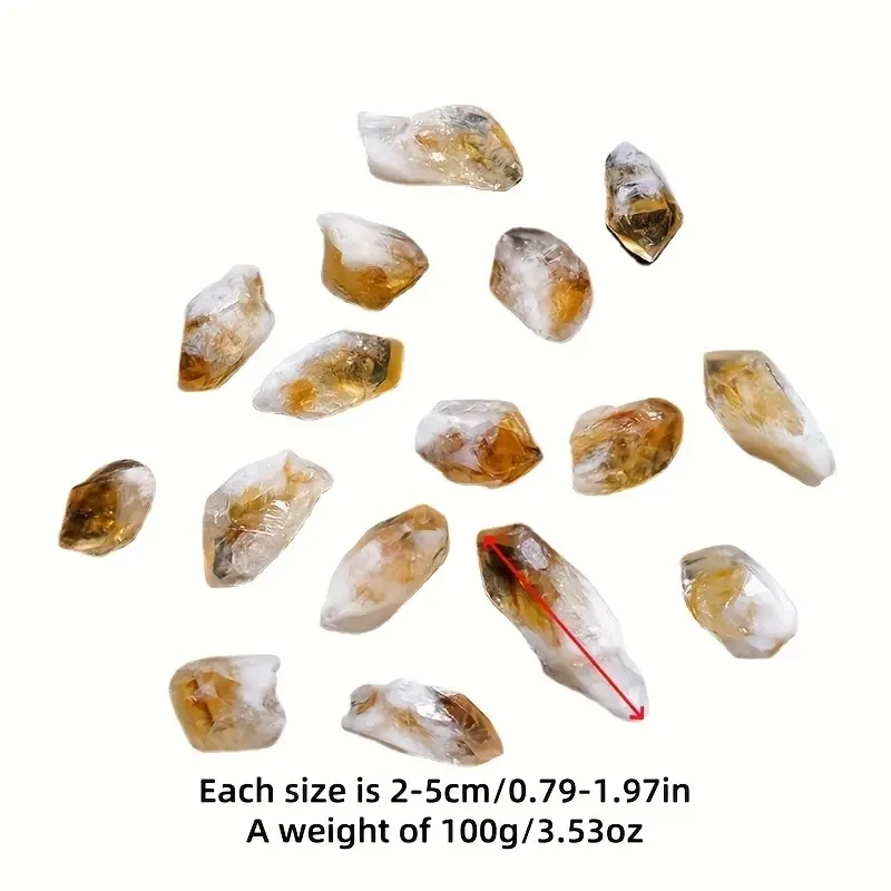 Natural Brazilian Citrine Crystal Chips Ideal for Aromatherapy Diffuser Aquarium Decor - view 6