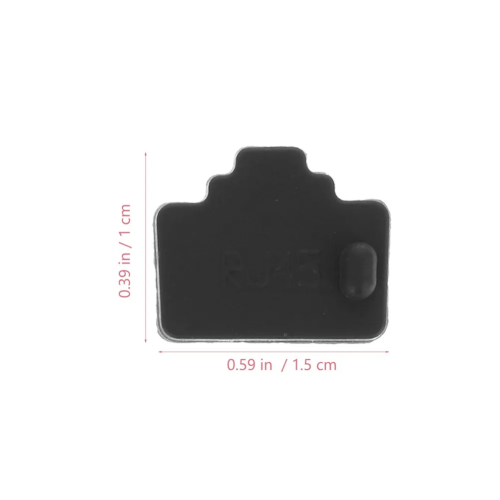50Pcs High Grade Silicone Rj45 Dust Cap Ethernet Port Plug for Computer Router TV Network Device Protector Compact Small
