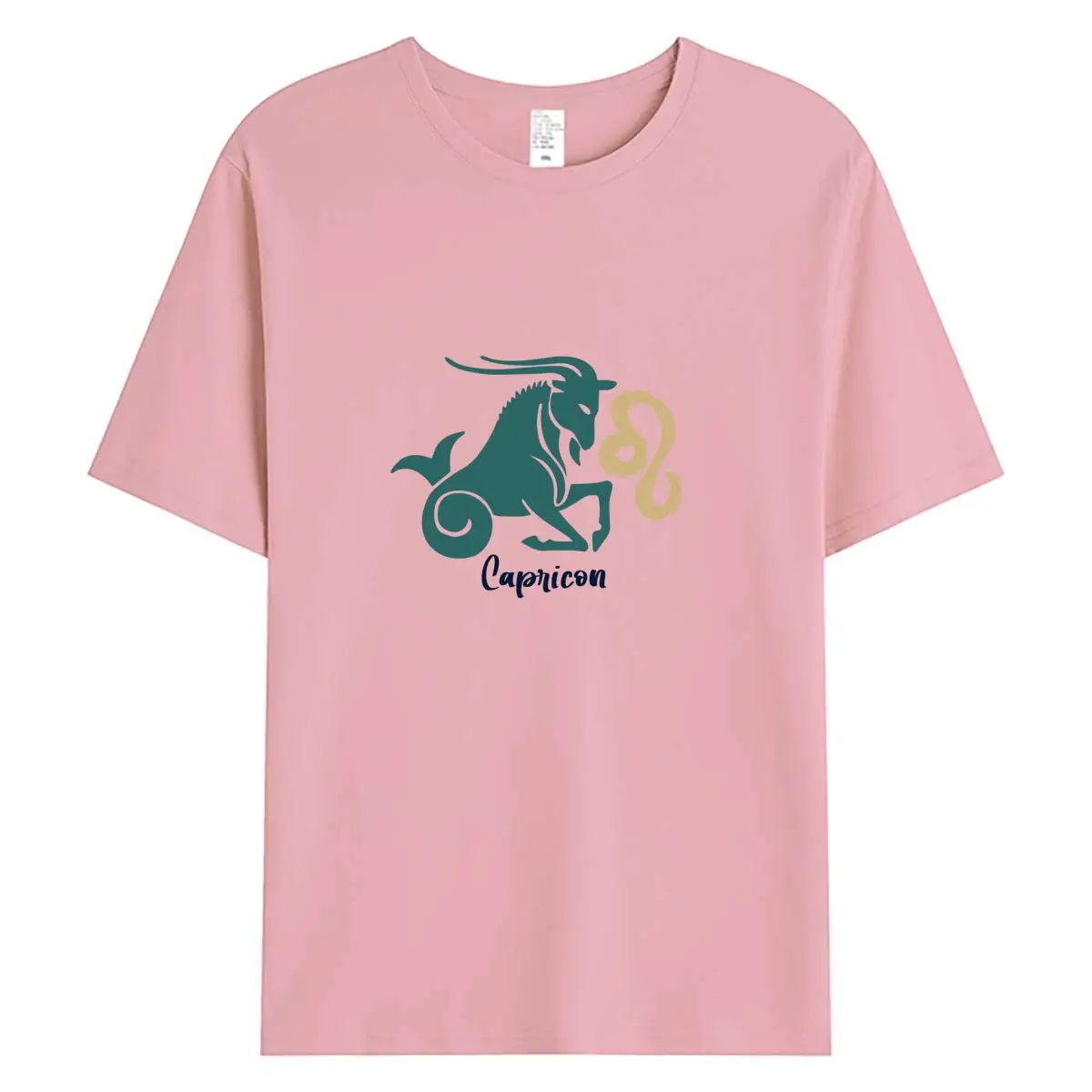 تي شيرت نسائي صيفي لعام 2026 تي شيرت جديد برسومات الجدي تي شيرت كبير الحجم بأكمام قصيرة تي شيرت نسائي قطن 100% ملابس نسائية