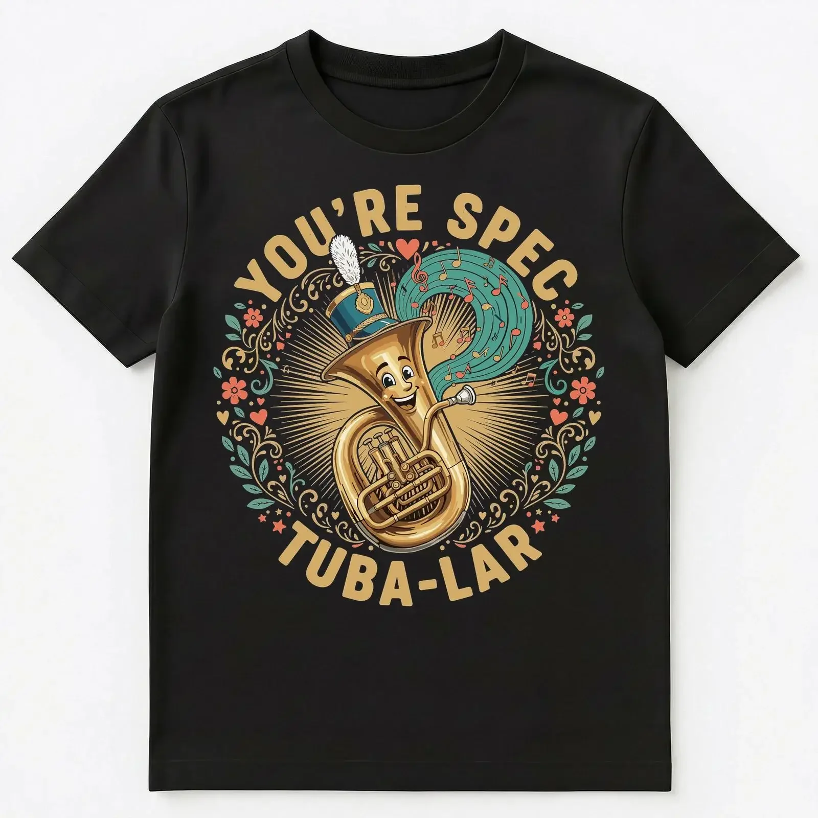 Tuba Tuba Music Fun Youre Spec Lar Design T Shirt Image 1 of 4 vintage Washed Stretched Stylish Top For Everyday Wear Slightly - Aliexpress Deal