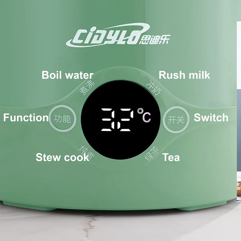 500ml Electric Kettle Travel Boil Water Cup Smart Teapot Office Temperature Adjust Kettle Multifunction Electric Stew Cup 600W