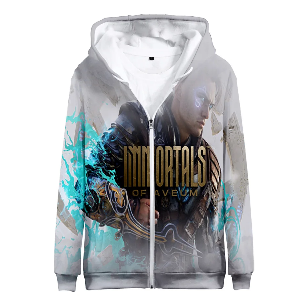 

Immortals of Aveum Game 2023 New Zipper Sweatshirt Long Sleeve Streetwear Women Men's Hoodie Harajuku 3D Clothes