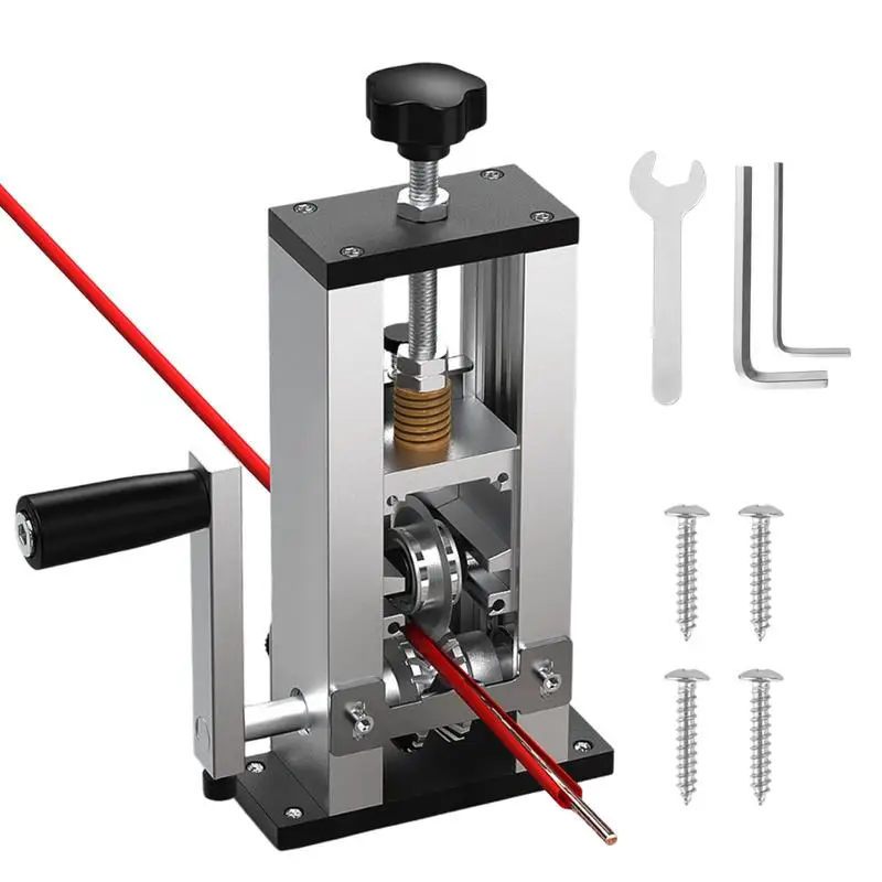 

Ручной инструмент для зачистки медных проводов, портативный инструмент для очистки проводов, ручная машина для зачистки кривошипа для электрической дрели, небольшая машина для очистки медного кабеля