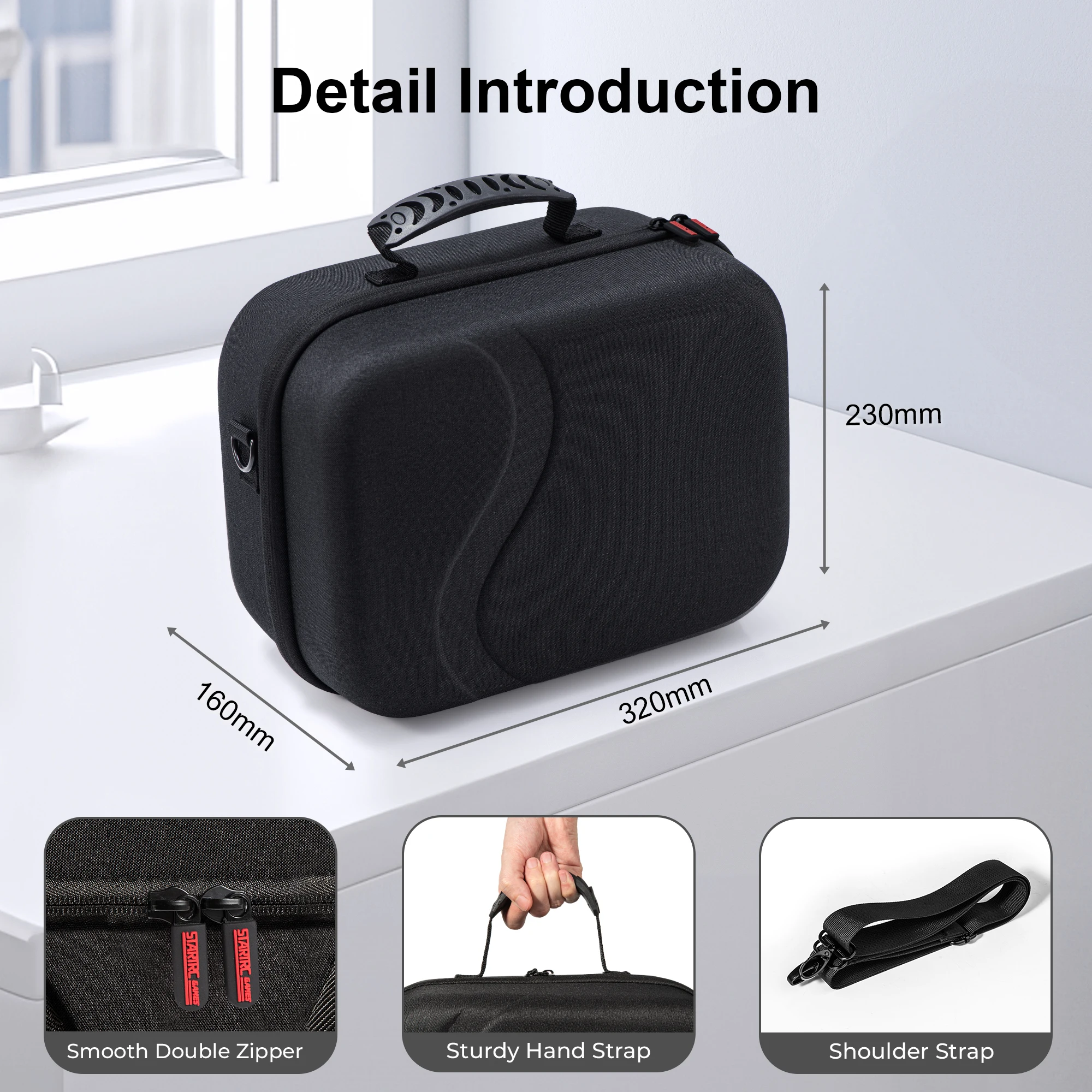 Large Carrying Case for Meta Quest 3/Quest 3S, Hard Travel Case for BOBOVR S3 Pro/Kiwi Design Battery Head Strap and Accessories