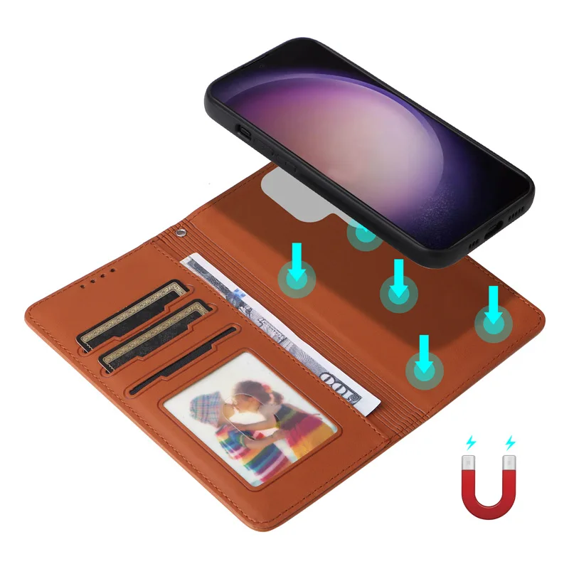 2 in 1 Flip Case For Samsung Galaxy Wide 6 5 Quantum 4 Buddy 3 Jump Removable Cover Leather Lanyard Wrist Wallet Phone Cases