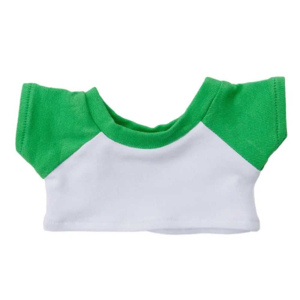 New 8 Colors Cotton Doll Clothes Splicing Style Accessories Mini Clothes Tops Casual Wear T-shirt for 15cm Cotton Doll