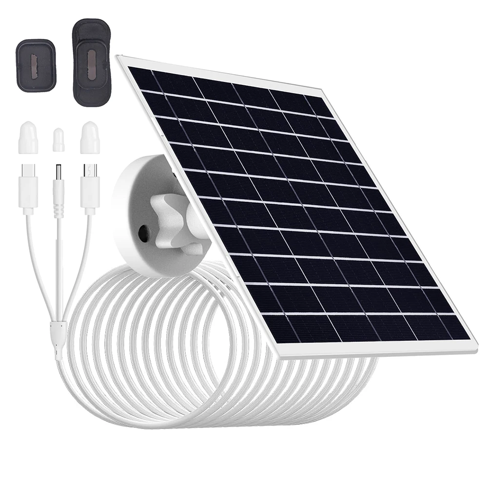 Sustainable Power Solution 8W Solar Panel Designed Specifically for Rechargeable Camera Use in All Weather Conditions