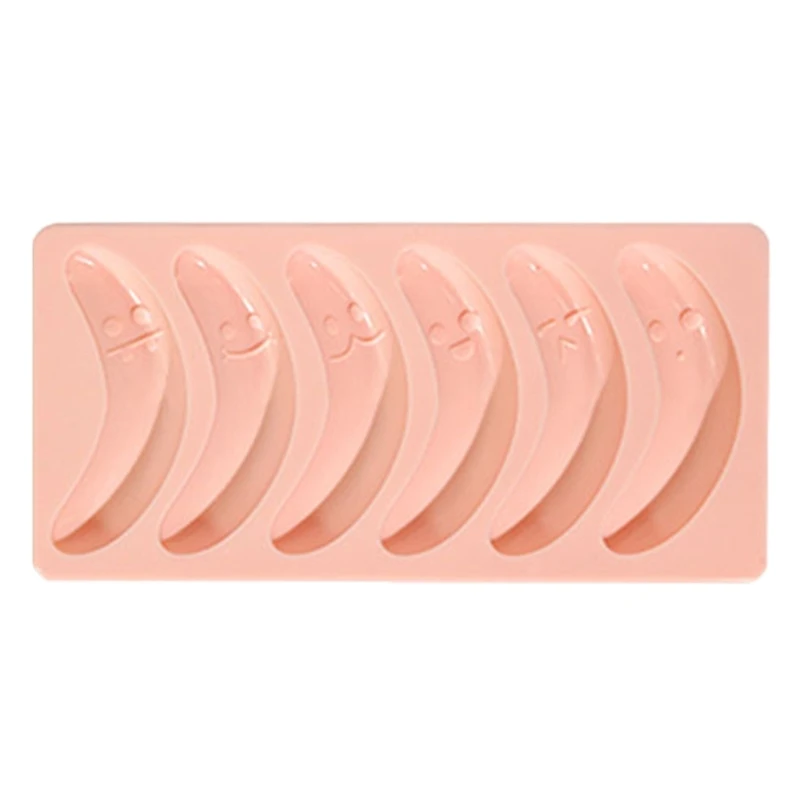 6 Cavity Banana Face Eggs Silicone Mold Diy Ham- Sausage Baking Mold Drop shipping