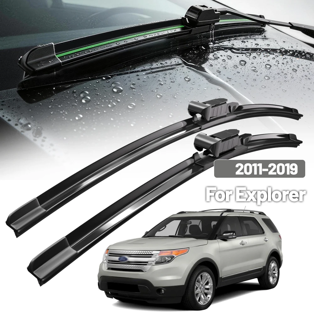 

For Ford Explorer Front Wiper Blades 2011-2019 2013 2014 2015 2016 2017 2018 Windscreen Windshield Window Accessories 26"+22"