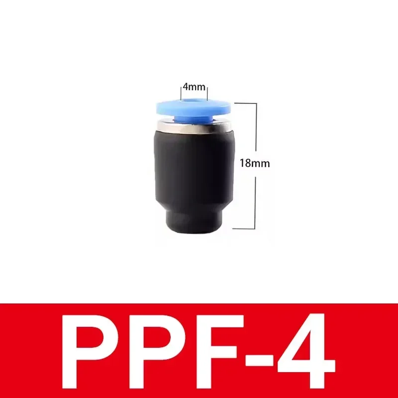 20/100/500pcs Pneumatic Plug Fittings Quick Nylon Fitting PP PPF 4-12mm  Hose Tube Push Fit Dustproof Seal Connector Air Line