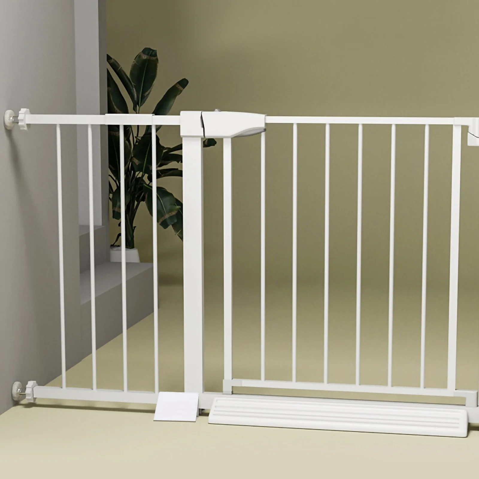 

4Pcs Fence Base Holder Robust Plastic Support for Small Pet Room Garden Fence Anti-Tip Stabilizing Fixing Accessory