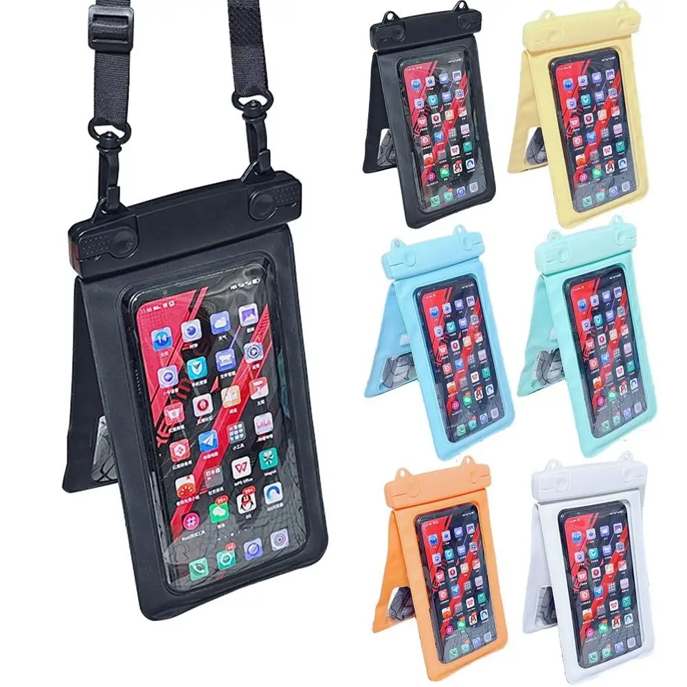 IP68 Waterproof Underwater Cellphone Storage Bag Touchscreen Songkran Festival Clear Swim Phone Cover Leakproof Adjustable