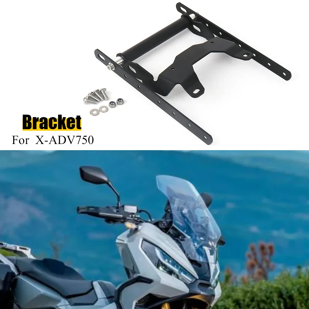 

For Honda X-ADV750 X-ADV 750 XADV750 X ADV 750 Motorcycle Accessories Phone Holder Stand GPS Navigation Plate Bracket Black