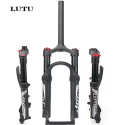 LUTU Mountain Bike Shock Absorbing Air Fork 20 Inch Alloy Disc Brake Front Forks Quick Release EIEIO Bicycle Parts Bicicleta