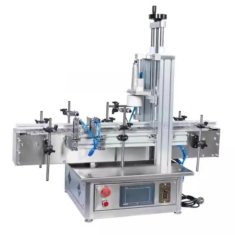 Desktop automatic capping, red wine bottle cork capping machine, pneumatic fruit wine plugging machine