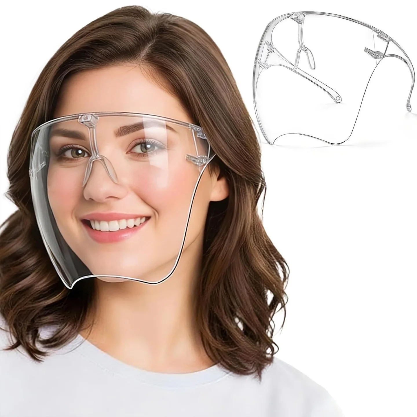 Full face high-definition transparent anti fog and splash protective mask, high transparency goggles, nail tools