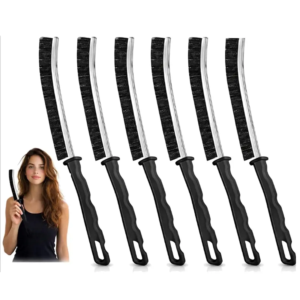 

Crevice Cleaning Brush, Multi-Purpose Hard Bristle Brushes for Deep Cleaning Kitchen, Bathroom, Grout, Sink, Cup, Teapot, Bot