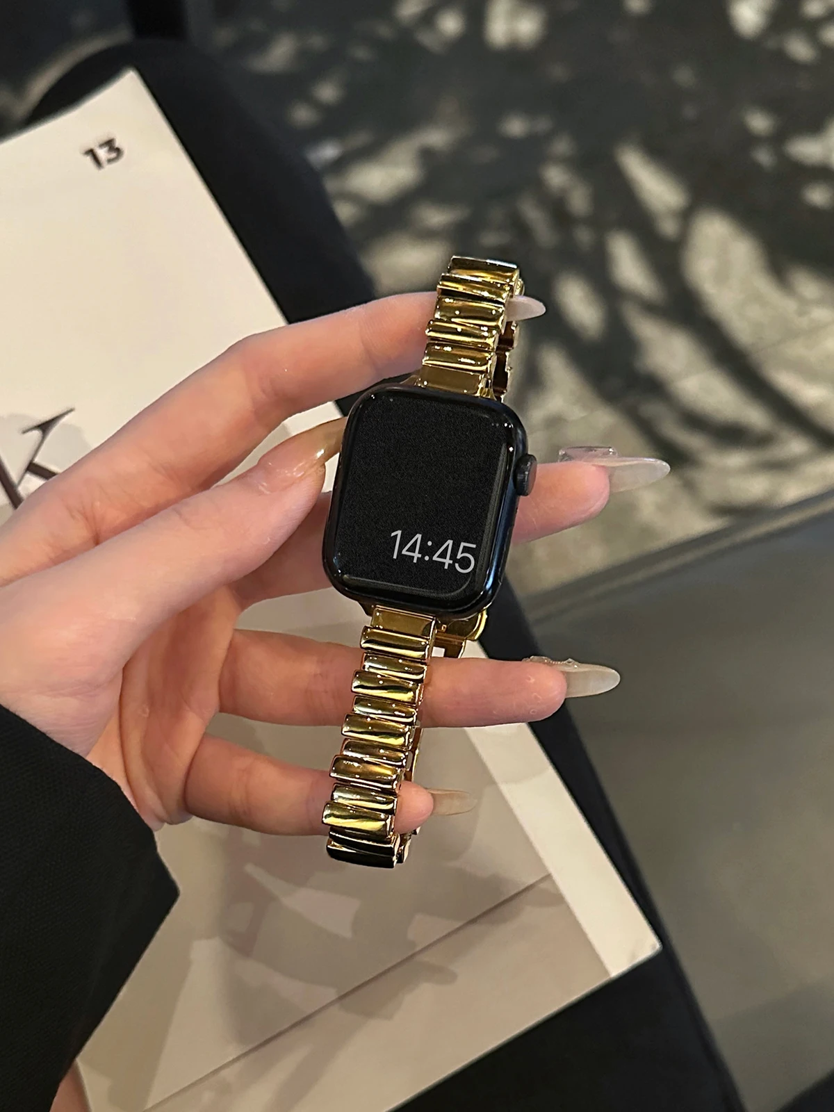 Metallarmband für Apple Watch 10 Ultra 42 mm 9 8 7 Band 46 mm 45 mm 41 mm Damen-Gürtelarmband iWatch Serie 6 SE 40/44/49 mm Armband – Detail 10
