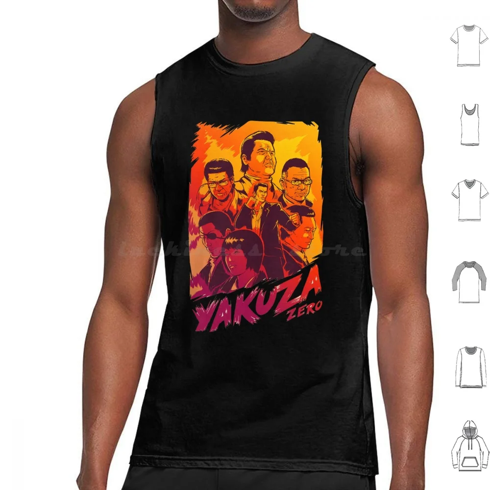 Yakuza Heroes Tank Tops Vest Sleeveless Yakuza Heroes