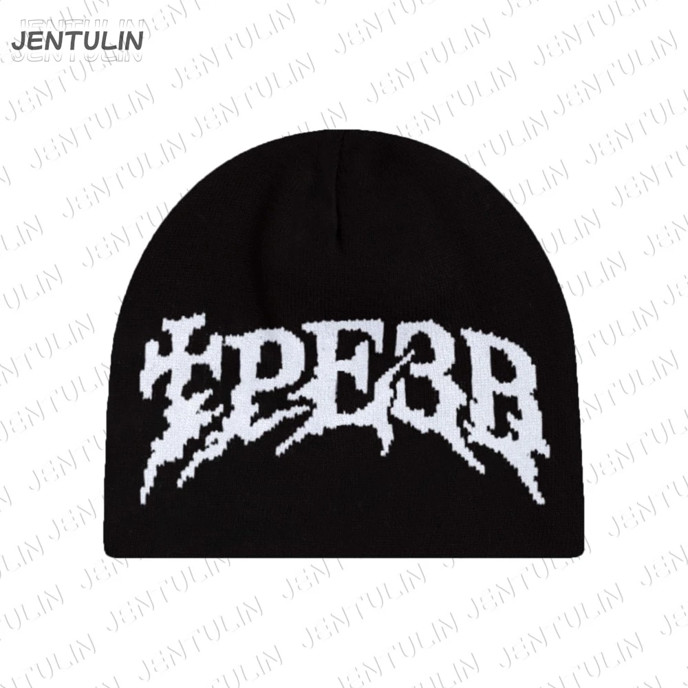 Y2k Women Hat Knitting Sober Beanies Трезв Caps For Men Y2k Streetwear Winter Fashion Kpop Vintage Gothic Warm Hip Hop Unisex BF