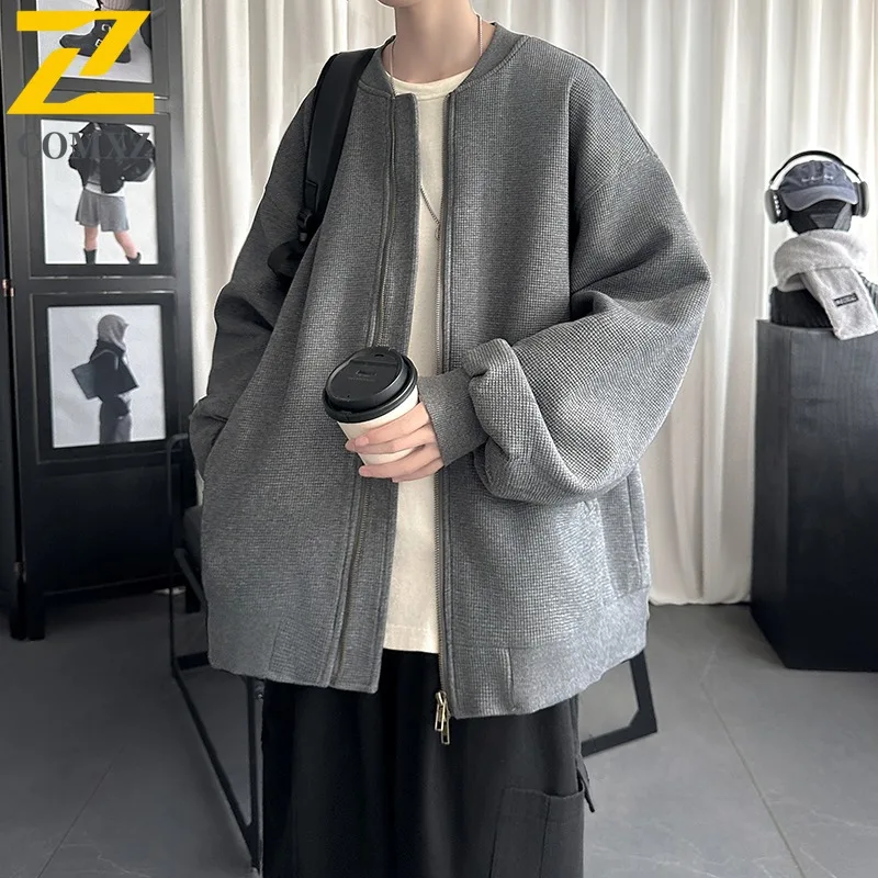 

COMXZ Мужская куртка с цветными блоками, дизайн премиум-качества, легкая удобная куртка для путешествий на открытом воздухе, повседневное модное пальто для прогулок