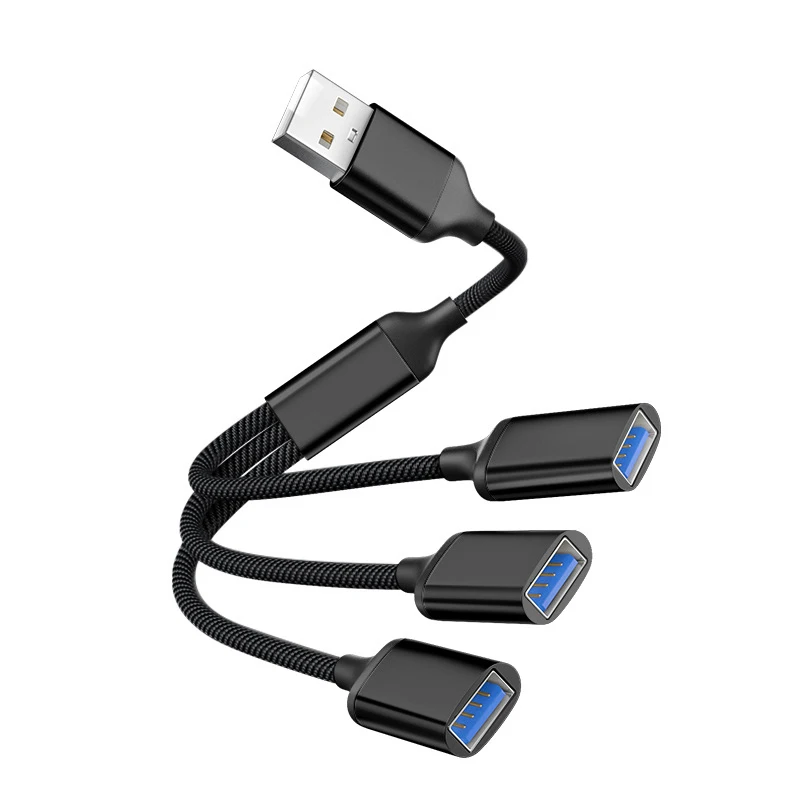 3 in 1 USB Type C HUB Expansion Cable Multi Ports Splitter Expander Phone Charger Power Adapter OTG Charging For Phone Tablet