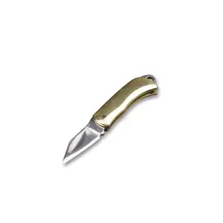 1pc Compact Brass Folding Knife - Perfect for Everyday Carry and Outdoor Adventures