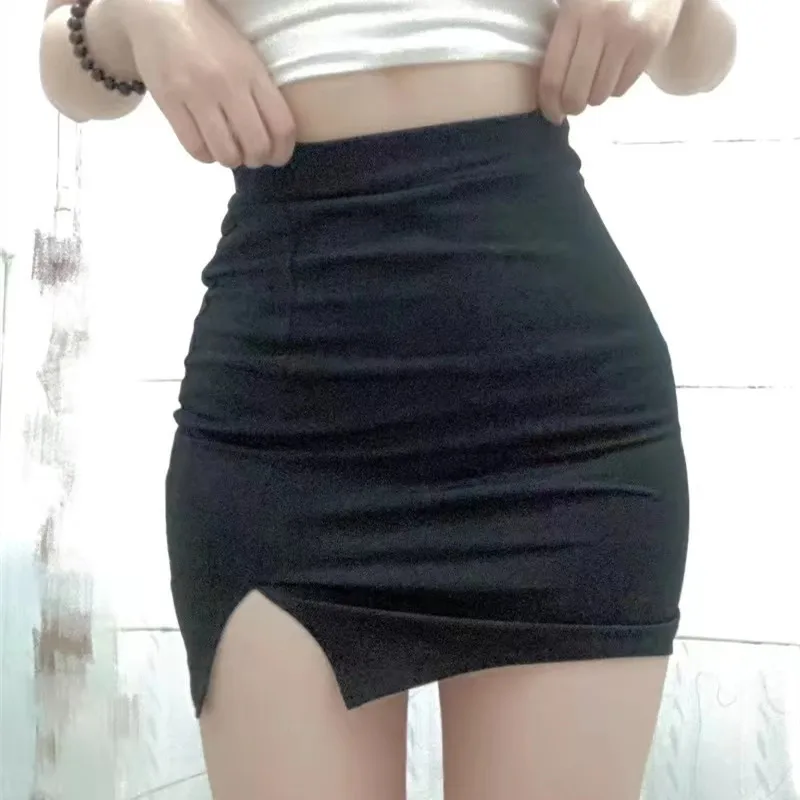 Women's Black Slim Short Skirt High Waist Slimming Fit Short Skirt for Street Going Out Dating Shopping