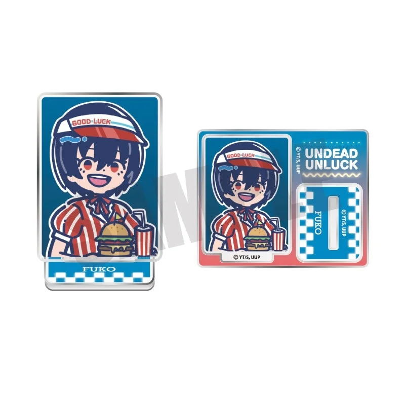 Hot 10CM Anime Undead Unluck Model Action Figure Peripheral Collection Acrylic Stand Model Decorations Gifts New Style Keychain