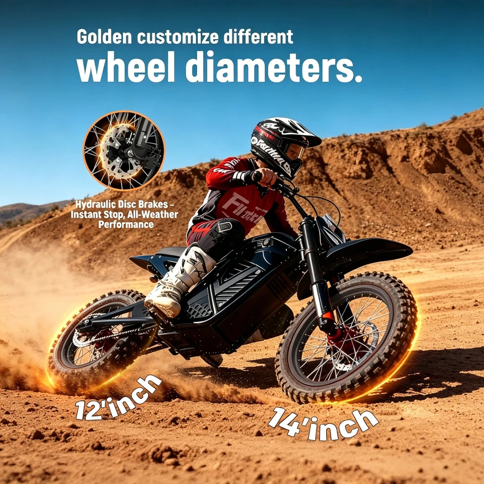 US 3-7 Delivery Electric Motorcycle Dirt Bike 48V Lithium Battery Full Suspension Electric Mountain Bike image 4